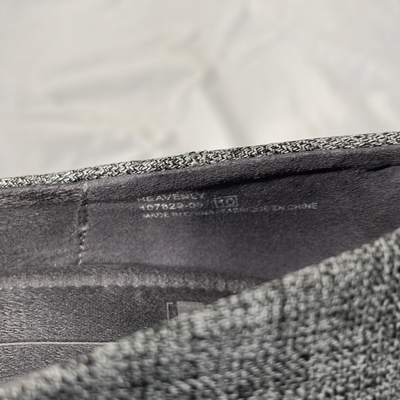 Chelsee Girl Heavenly Grey Tweed Round Toe Wedge Textile Leather Cushion Size 10 - Picture 7 of 10